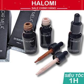 Kem pha nền Carmela dạng lỏng 15ml giúp hiệu chỉnh màu kem nền sáng tối tuỳ ý cho làn da sáng bóng