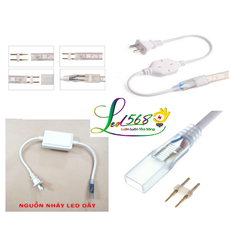 Dây nguồn led 2835 đổi màu 5730 led đuổi 5050 RGB 1 hàng 2 hàng 3 hàng