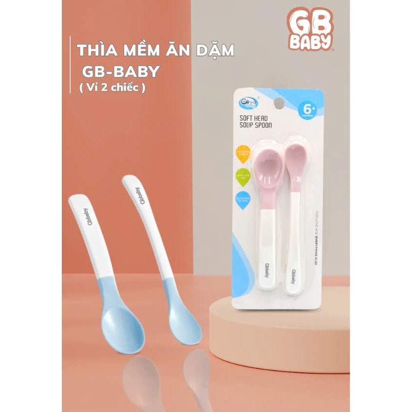 Bộ 2 Thìa Mềm Ăn Dặm Cho Bé Gbbaby