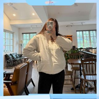 Áo phao nhung tăm Nữ, áo khoác phao nữ dày 3 lớp siêu ấm