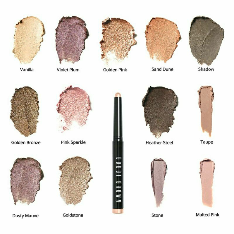 phấn kem mắt trang điểm dạng thỏi Bobbi Brown stick long wear cream taupe golden pink bronze mini 0.