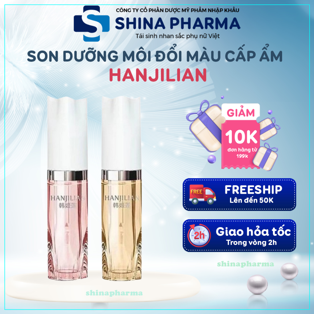 Son Dưỡng Môi Đổi Màu HANJILIAN – Làn Môi Tươi Mới, Căng Bóng Và Mềm Mịn Suốt Cả Ngày, Đảm Bảo Dưỡng Ẩm Và Thay Đổi