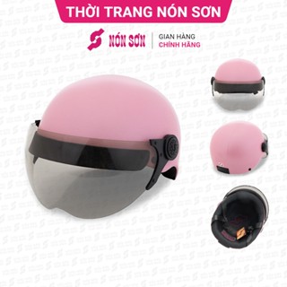  Mũ bảo hiểm nửa đầu có kính NÓN SƠN chính hãng CKT-HG392 