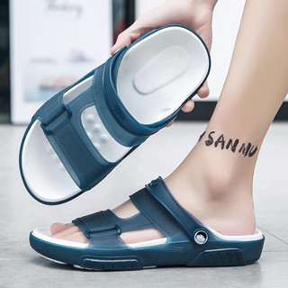 Dép sandal nam 2 quai GL054 chất nhựa pvc siêu nhẹ siêu mềm êm chân chống nước siêu bền cao cấp
