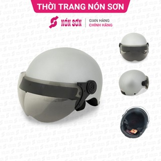  Mũ bảo hiểm nửa đầu có kính NÓN SƠN chính hãng CKT-XM181 