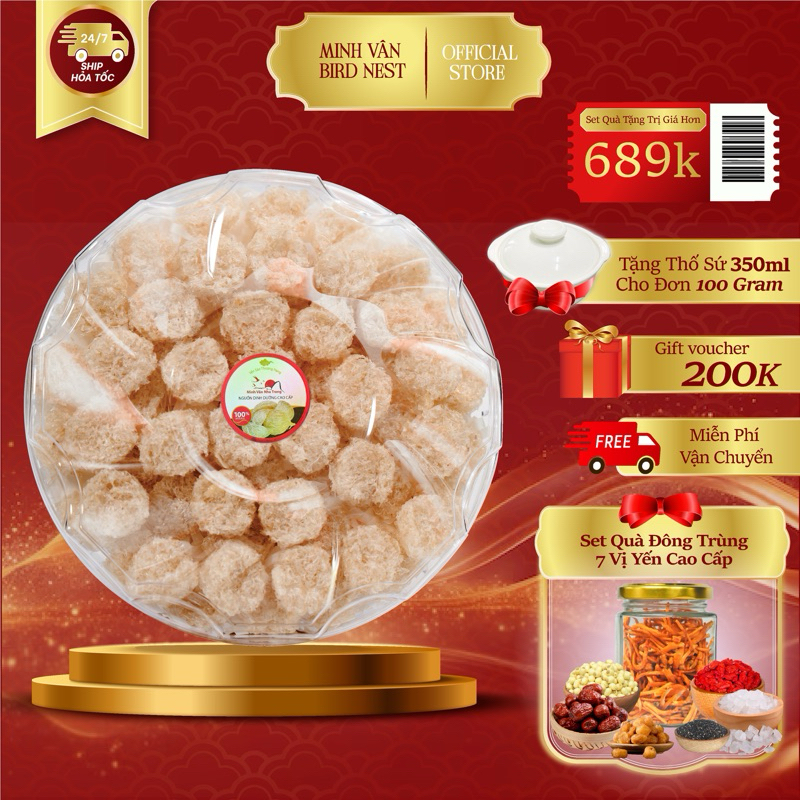 Tổ Yến Tinh Chế Vụn Baby Nguyên Chất 100% Nha Trang Khánh Hoà - YẾN SÀO MINH VÂN