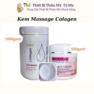 Kem Massage Mặt Collagen Kem Masage Hũ 500g 1000g Chuyên Dụng Dành Cho Spa Thẩm Mỹ Viện