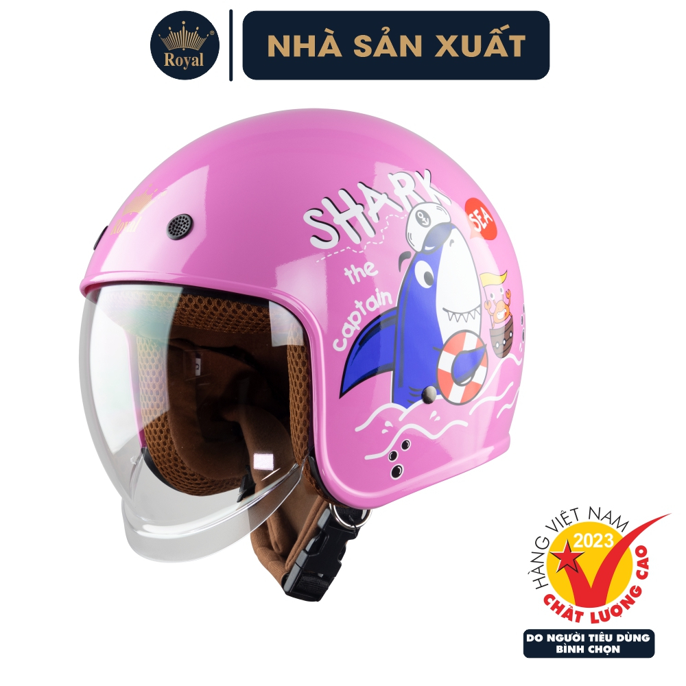 Nón Bảo Hiểm Royal M139 Kid Kính Âm Trẻ Em