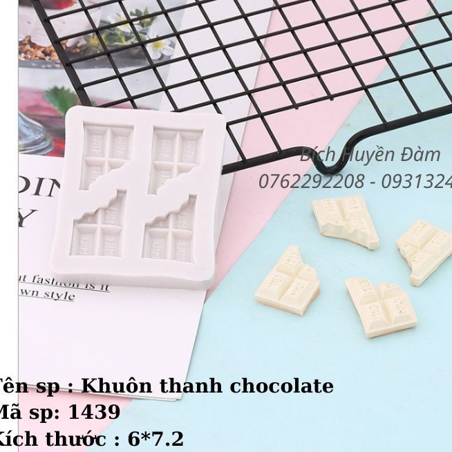 Khuôn silicon thanh chocolate 1439