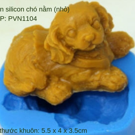 Khuôn silicon- Chó nằm (nhỏ)