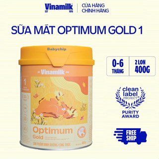 Hộp Sữa bột Vinamilk Optimum Gold 1 - Hộp thiếc 400g.[HSD 2027]