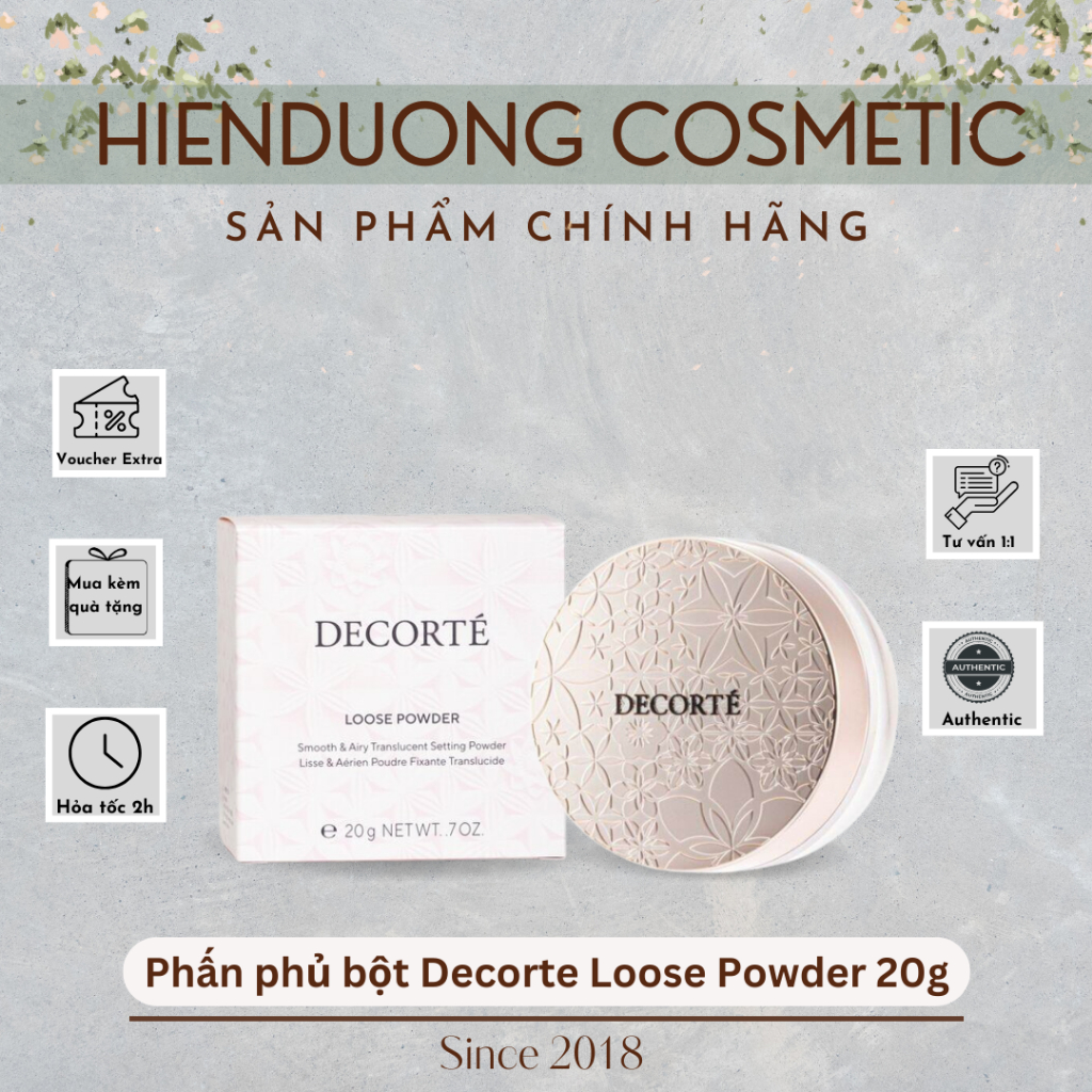Phấn phủ bột Decorte Loose Powder (Bản Mới Nhất) | Phấn phủ mỏng, mịn, trong veo