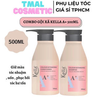  Combo Dầu Gội Dầu Xả Kella A + Dành cho tóc nhuộm uốn duỗi 500ML 