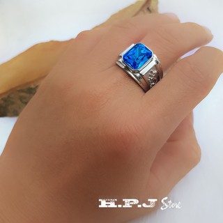 Nhẫn nam chạm hình rồng màu bạc