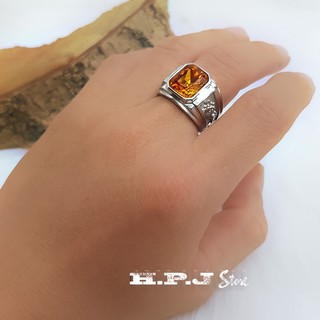 Nhẫn nam chạm hình rồng màu bạc