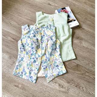 Áo vest sát nách linen ,thô thêu - áo gile nữ sát nách sang trọng