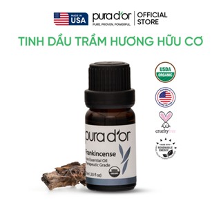 Tinh dầu Trầm Hương hữu cơ nguyên chất PURA D’OR Therapeutic Grade Frankincense Essential Oil 10ml