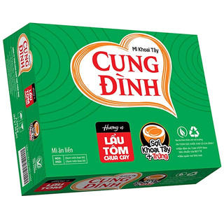 THÙNG 30 GÓI MÌ CUNG ĐÌNH ĐỦ VỊ
