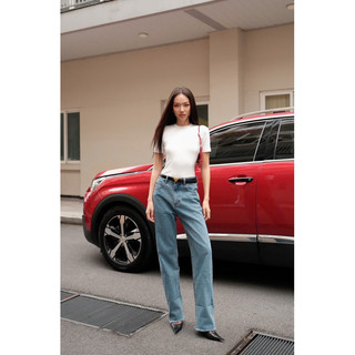 Quần jeans gập lai BASIC FENG JEANS