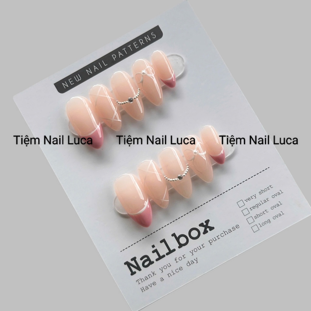 [LC80] - Nailbox thiết kế màu nud fen đầu móng