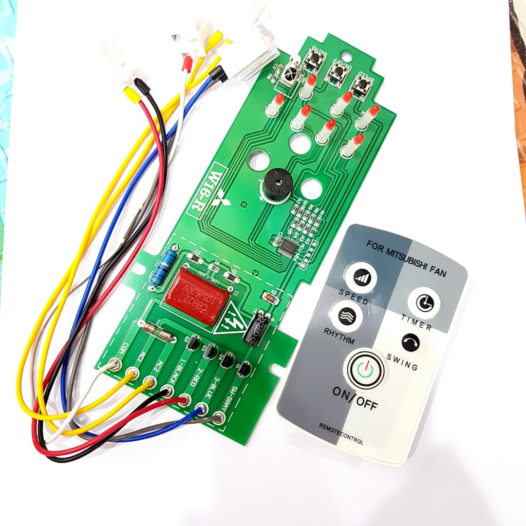 Bo mạch quạt mitsubishi W16-R W16RT W16RS Quạt Treo Tường W16 nhận khiển Zin - Shoplinhkienm2m