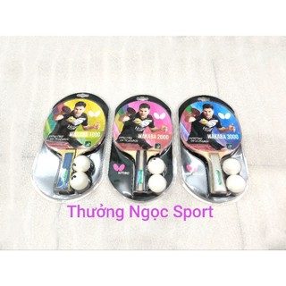 Vợt bóng bàn butterfly wakaba 1000 , 2000, 3000tặng kèm 2 trái bóng