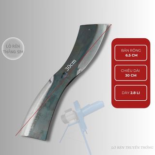 Lưỡi Dao Máy Thái Chuối 3 Chân Dài 30cm
