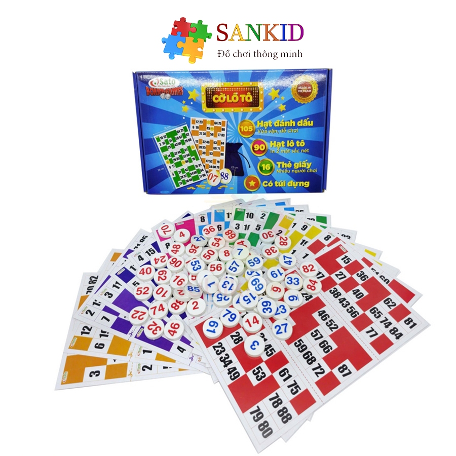 Cờ lô tô nhựa thương hiệu Sato mặt số loại đẹp