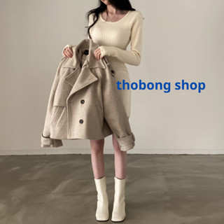 Áo Khoác Dạ Nữ Dáng Ngắn Cổ 2 Ve Đỉa Gá Vai Chất Dạ Lông Thỏ Cao Cấp Hàng Chuẩn QCCC Phong Cách Trẻ Trung