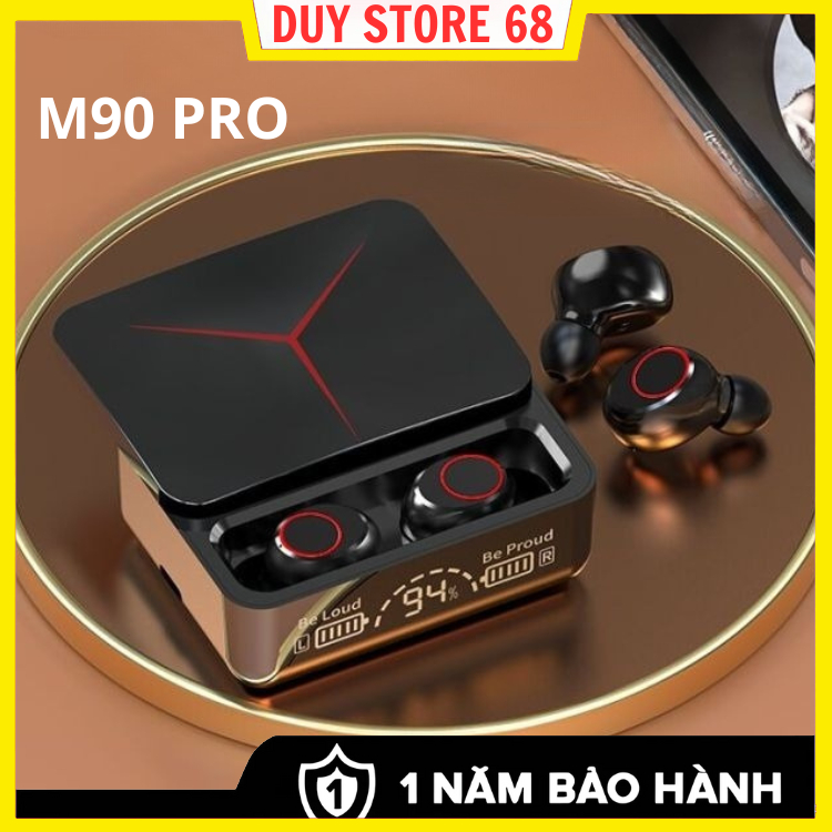 Tai Nghe Bluetooth M90 Pro - Nắp Trượt - Pin 6h - Âm Thanh To Rõ -Kiêm Sạc Dự Phòng,Nghe Nhạc Cực Hay, Bảo Hành 12 Tháng