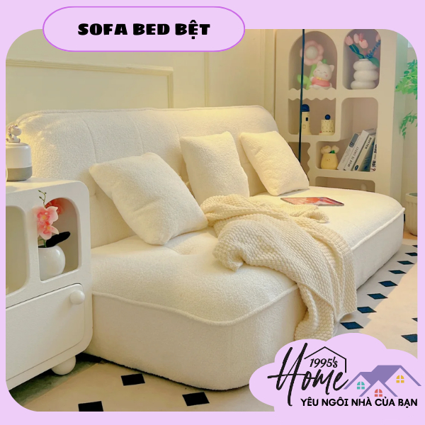 SOFA BED - SOFA DẠNG BỆT TẶNG KÈM 2 GỐI