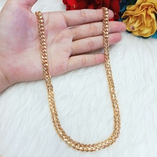 Dây Chuyền Khoen Lật Trơn Đồng Đỏ Màu Vàng Miền Tây 750