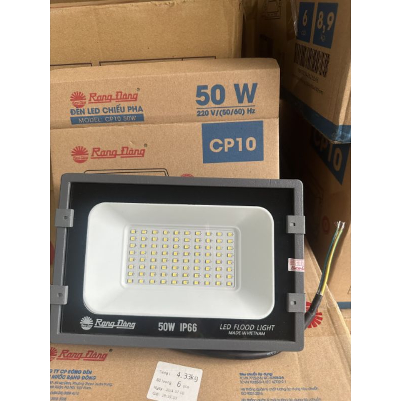 Đèn led pha Rạng Đông, model Cp10 100W, nhôm đúc cao cấp, bảo hành chính hãng 24 tháng