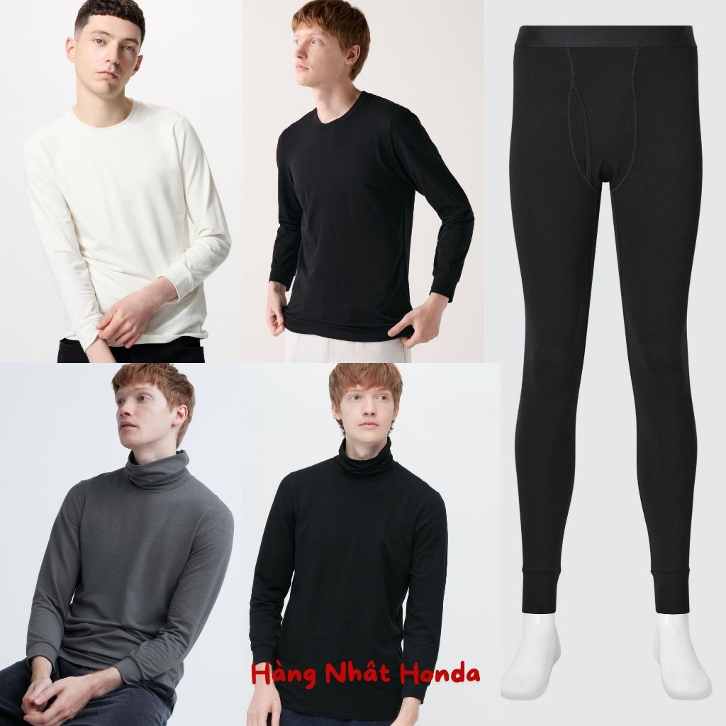   Auth UniqIo  HEATTECH EXTRA Quần Áo Giữ Nhiệt 1.5 Nam - Tag Nhật - Heattech Extra Warm 