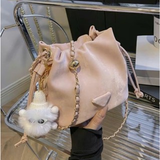  Túi xách đeo chéo thiết kế dây rút đeo vai dáng túi xô thời trang phong cách Hàn Quốc - ht47 