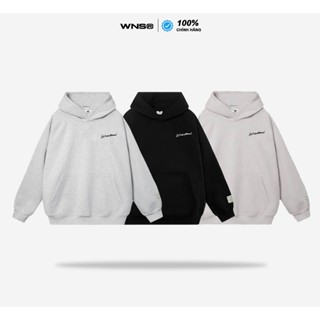 WNS Hoodie v2.0 - Áo Hoodie chữ thêu form mũ to Nỉ Nhung Form Oversize Chính Hãng Local Brand WNS