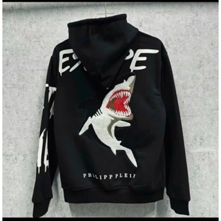 Áo Khoác NAM NỮthêu  Cá Mập Logo Thêu Chất Nỉ Dày Dặn Form  Mũ 2 Lớp Dày Dặn Nam NữThời Trang 2024