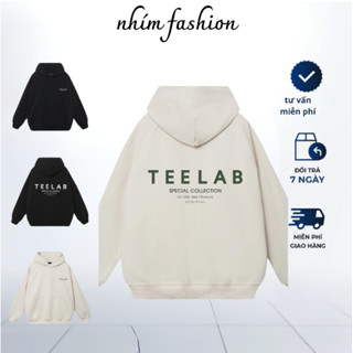 Áo  Hoodie  Chui in TEELAB Form Rộng Nam Nữ Unisex Chất Nỉ Bông Cao Cấp.