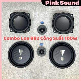 Combo làm loa 2.0 Công suất 120W,Mid Bass Bombox 2+ Treble Lụa+ Cộng hưởng Bombox 2 (Tặng Tụ)
