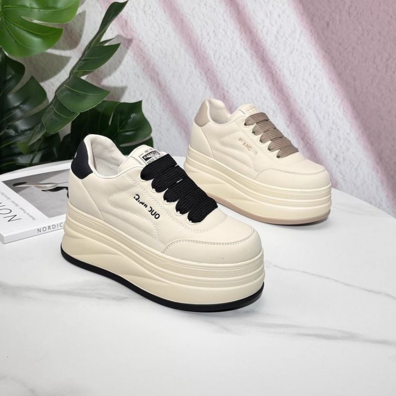 Giày thể thao nữ đế 10cm siêu nhẹ siêu êm mềm mại, hàng chuẩn QC cao cấp hàng loại 1