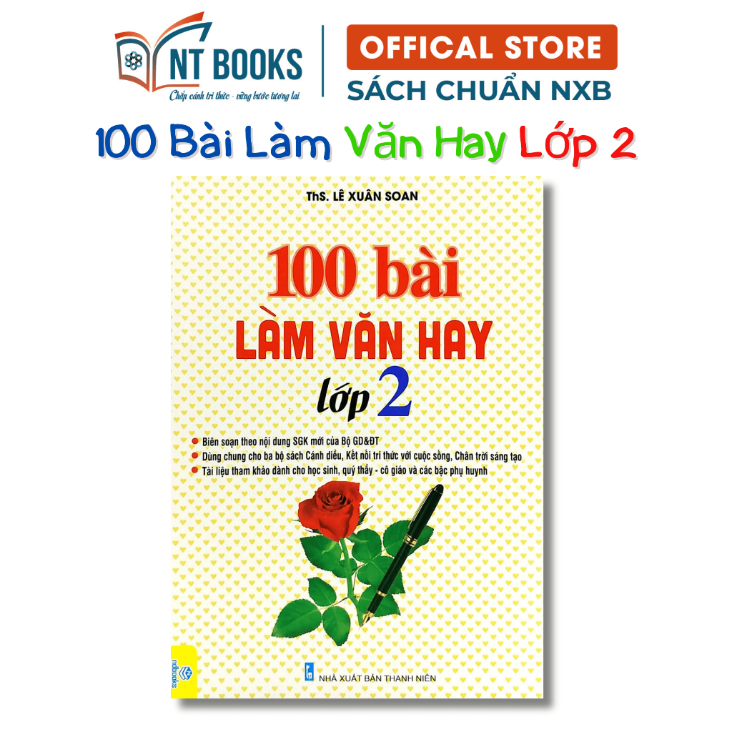 Sách - 100 Bài Làm Văn Hay Lớp 2 - Biên Soạn Theo Chương Trình Giáo Dục Phổ Thông Mới - ND