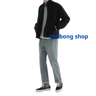 Áo Khoác Dạ Nam Kéo Khóa  Cổ Tàu Bản Cổ 4cm Chất Dạ Lông Thỏ 2 Mặt Cao Cấp Túi Ốp Ngoài Trẻ Trung Sang Trọng