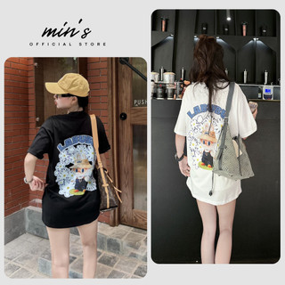 Áo Phông LaBuBu Nam Nữ In 2 Mặt Vải Cotton 2 Chiều, Áo Thun Unisex Form Rộng Tay Lỡ Hottrend 2024