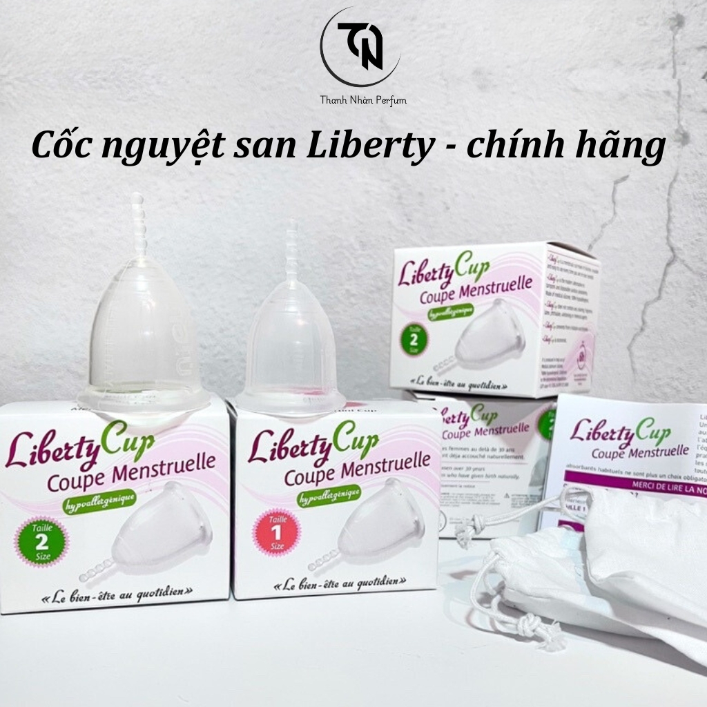Cốc nguyệt san Liberty Cup nhập khẩu Pháp, 100% silicon, độ mềm lý tưởng