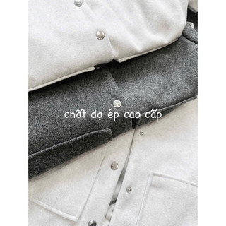 ÁO KHOÁC DẠ TÚI DÁN CHUN SAU HÀNG THIẾT KẾ