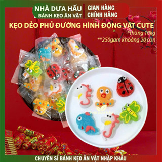 [COMBO 1000GAM] Kẹo dẻo phủ đường hình động vật cute - ăn vặt healthy ngon bổ rẻ