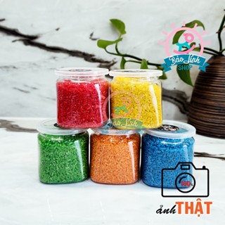 Hộp gạo màu AN TOÀN (140g - 5 màu) cho bé từ 1 tuổi nhận biết màu sắc, tăng khả năng tư duy sáng tạo