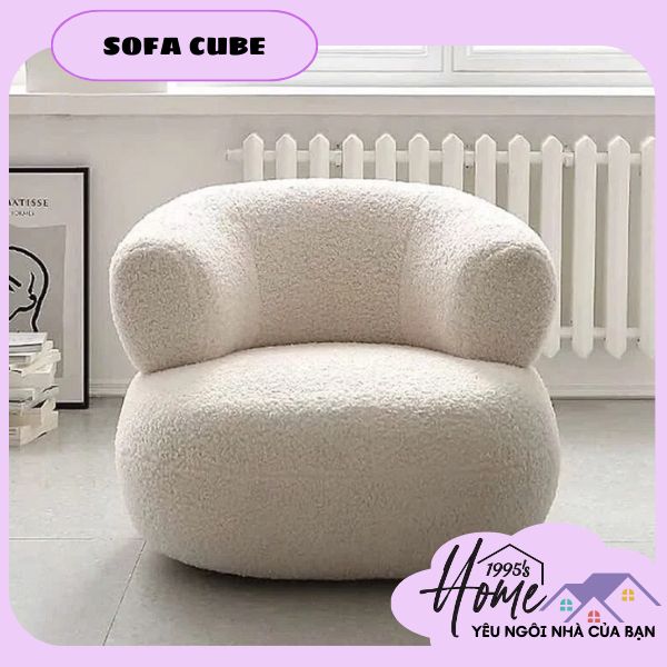 Cube chair - GHẾ NAIL - SOFA ĐƠN LÔNG CỪU