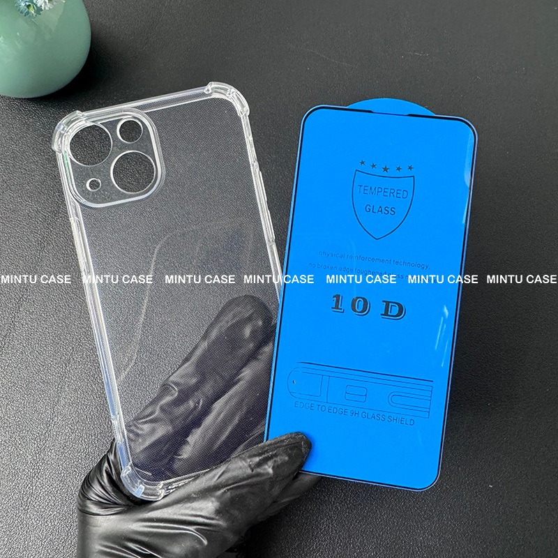 Ốp lưng và cường lực iphone 13mini / 13 Mini  - Loại trong suốt chống sốc TSCS
