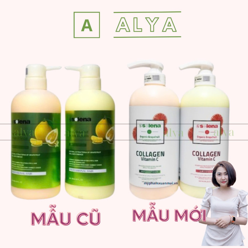Cặp dầu gội xả BƯỞI SELENA 800ML CHỐNG RỤNG TÓC PHỤC HỒI TÓC HƯ TỔN🎯️🎯️🎯CHÍNH HÃNG UK ALYA